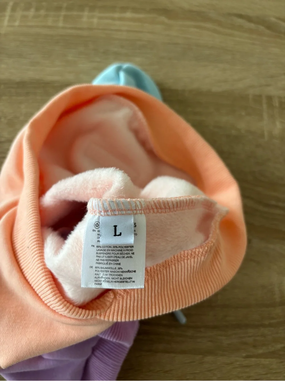 Spark Paws Cotton Candy Dog Hoodie size large